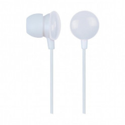 Gembird MHP-EP-001-W  -Candy- - White, In-ear earphones,1.2 m, 3.5 mm stereo audio plug, box packing